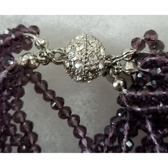 Saachi Multi Amethyst Short Crystal Necklace READ - Picture 10 of 11